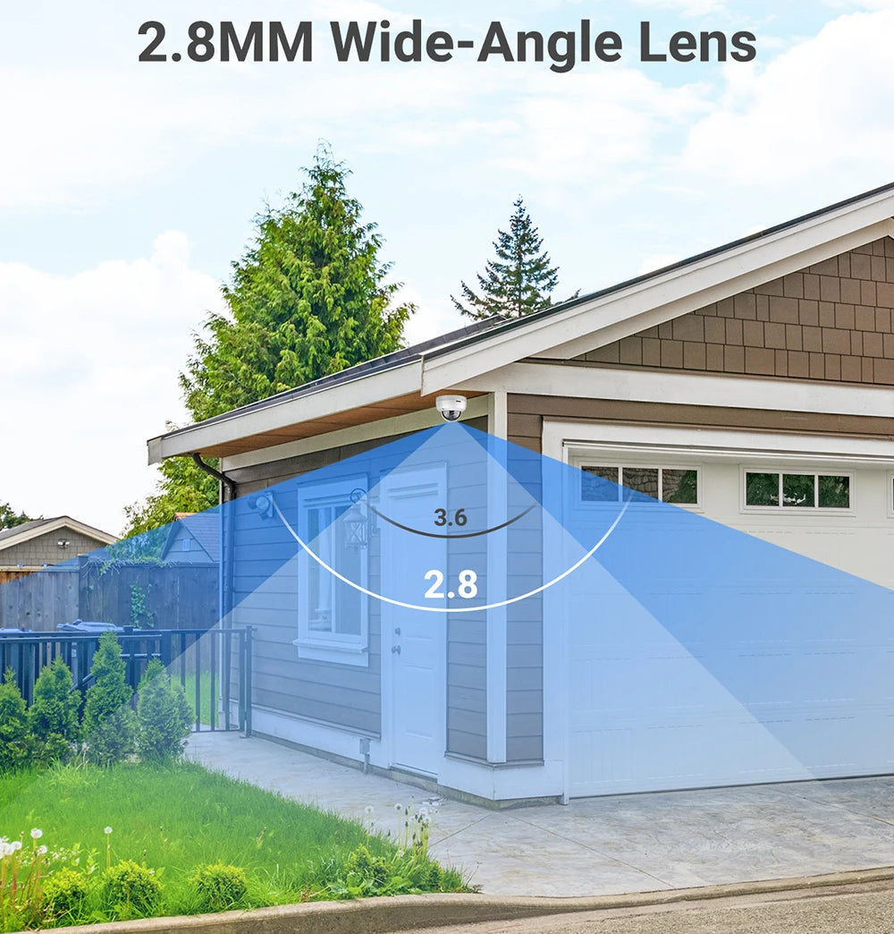 ANNKE 5MP FHD POE Network Video Security System H.265+ 6MP NVR With 5MP Weatherproof Surveillance POE Cameras Audio in Ip Camera