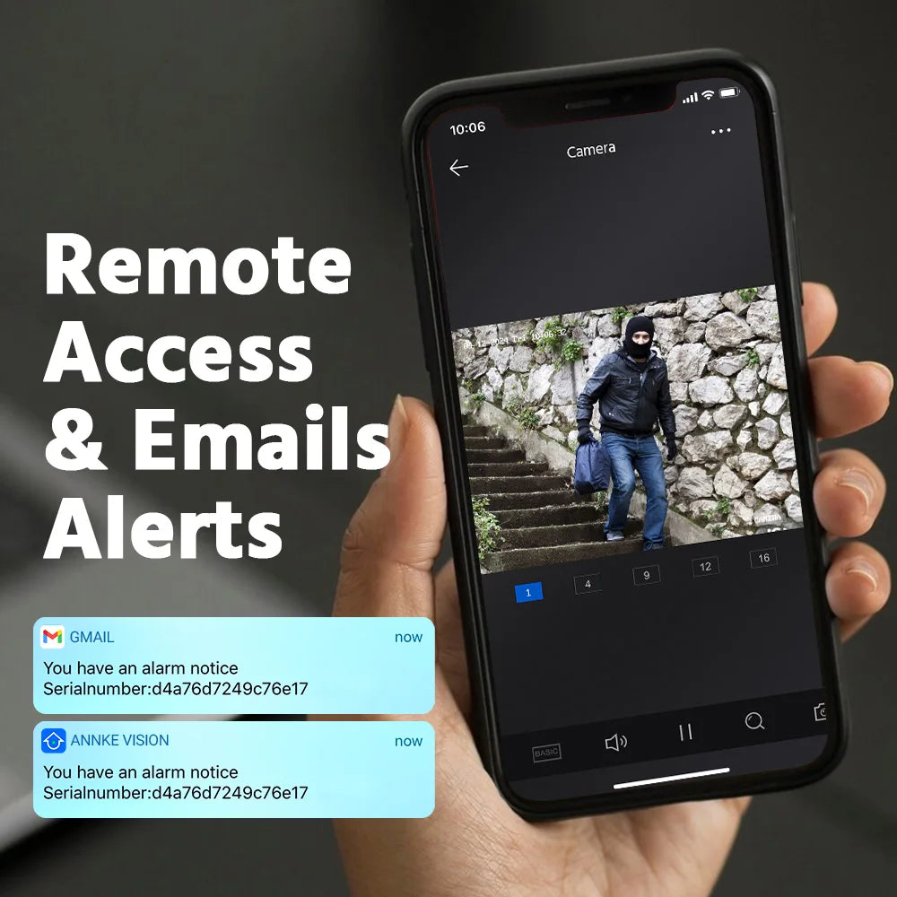 Annke H500 8CH 3K IR Ultra HD IP PoE Camera Dual Light Outdoor PoE Security Camera 265+ Two Way Audio 2.8MM Lens Human & Vehicle