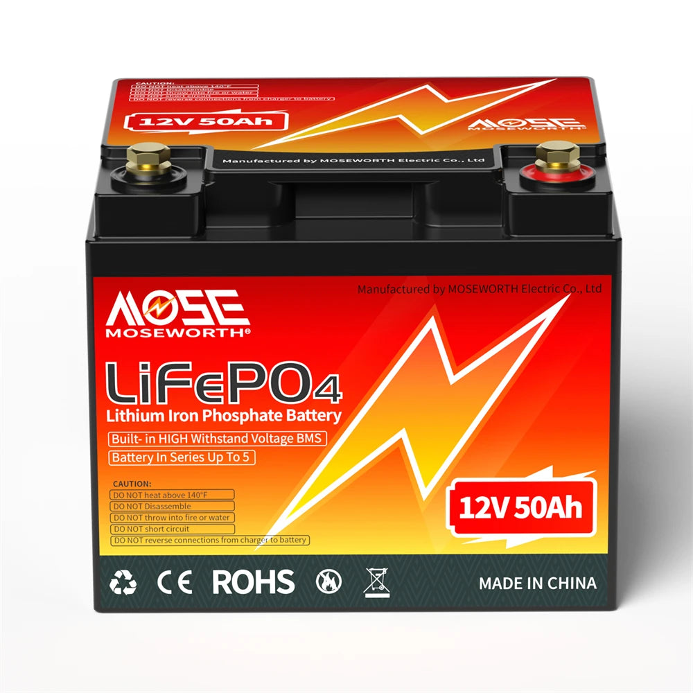 12V 24V 100Ah 140Ah 168Ah 200Ah 300Ah LiFePO4 Deep Cycle Battery Built-in BMS Perfect for RV/Camper Trolling Motor Marine