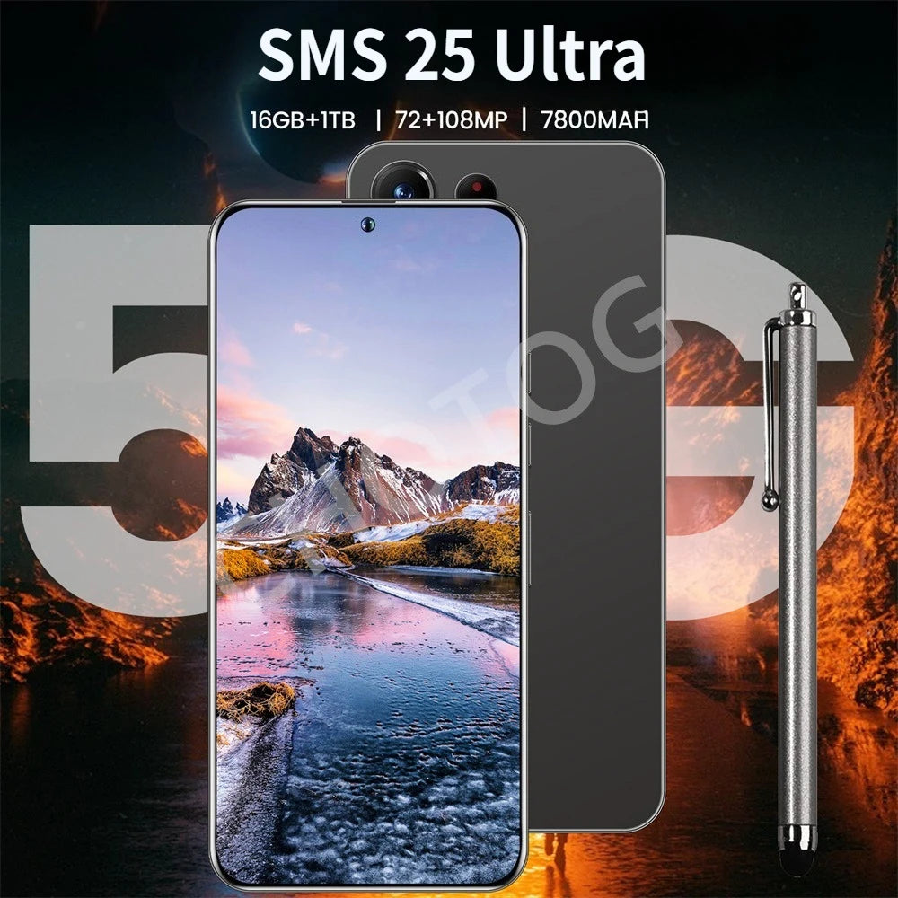 Silicone Case For SMS 25 Ultra Original Android 14 Smartphone Cover For 5G Dual SIM Face Unlocked Global Version 7800mAh Cases