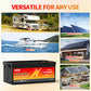 MOSEWORTH 24V 200Ah LiFepo4 Battery Built in 200A BMS Rechargeable Lithium Batteries for Boat Marine RV Solar Trolling Motor