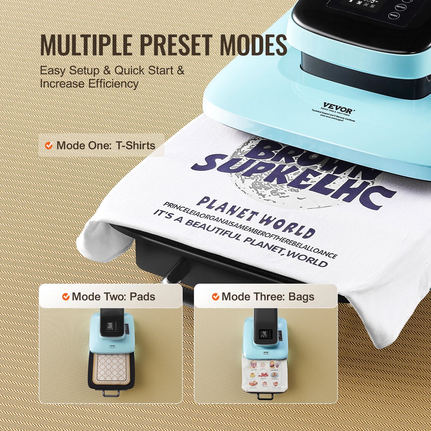 SucceBuy Auto Heat Press Machine 15x15in Auto Release Heats Up Fast and Evenly Sublimation Heat Press for T Shirts Sublimation