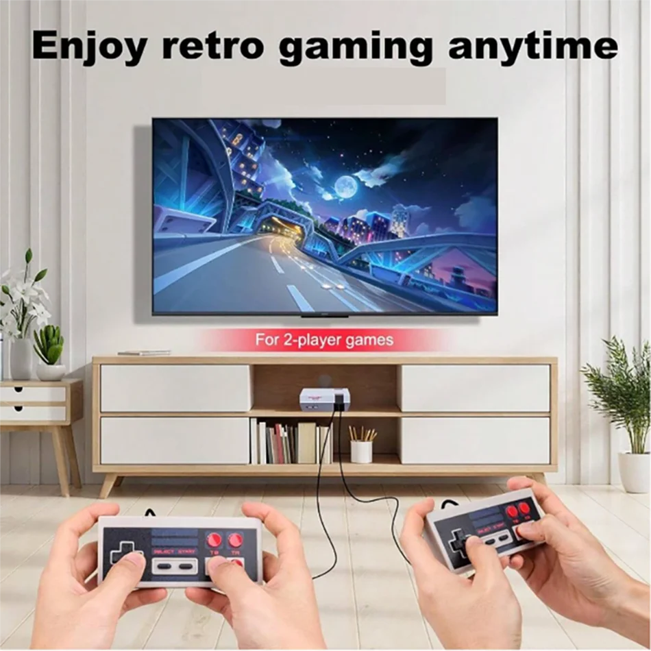 Retro Game Console, Mini Video Game System, Built-in 620 Classic Games, Plug-and-Play TV Game Console with AV Output Port