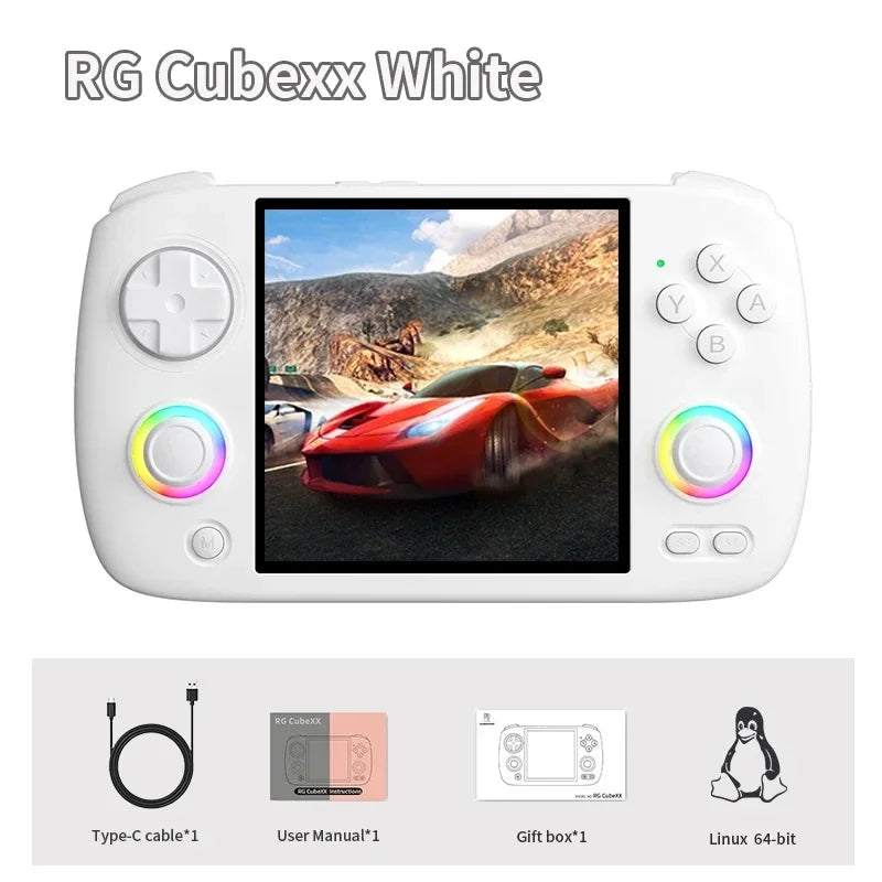 NEW ANBERNIC RG CUBE XX Retro Handheld Game Console Video Player Gaming Linux HD IPS RGB WIFI Bluetooth PSP Games Gift RGCUBEXX