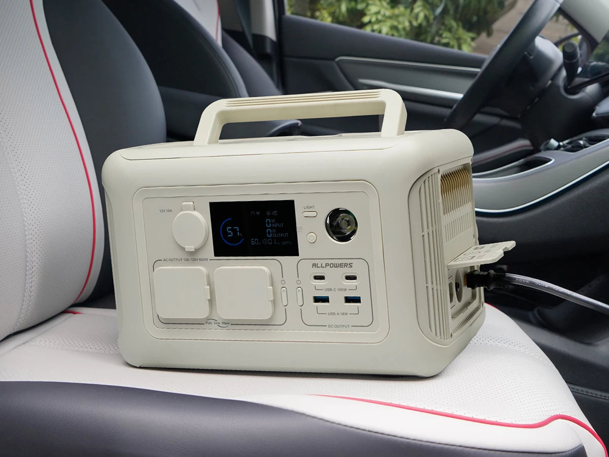 ALLPOWERS R600 Portable Power Station with Portable SolarPanel (option) Pure Sine Wave 299Wh Outdoor Solar Generator Camping UPS