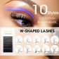 MASSCAKU 3D 4D 5D 6D 7D 8D 10D W Shaped Eyelash Natural Soft Lightweight Individual W Style Premade Fans Eyelashes Extensions
