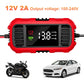 12V 2A Motorcycle Battery Charger Smart Battery Charging Tool Car Motorcycle Lead Acid Battery Charger for Car Truck Battery