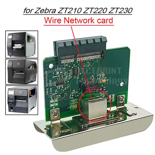 Barcode Print Server Network Card For Zebra ZT210 ZT220 ZT230 Printer P1038204