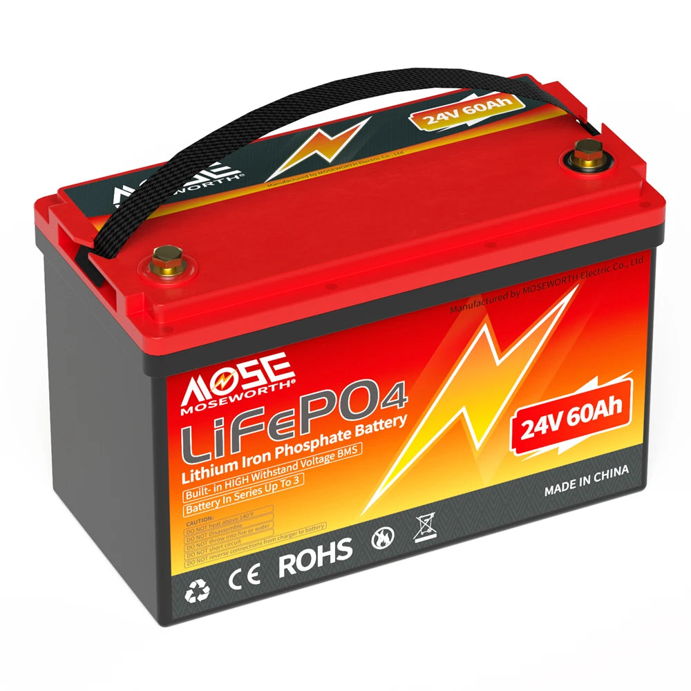 LiFePO4 Lithium Battery 12V 24V 36V 48V 100Ah 200Ah 300Ah 50Ah Built in BMS Deep Cycle Rechargeable Batteries for Trolling Motor