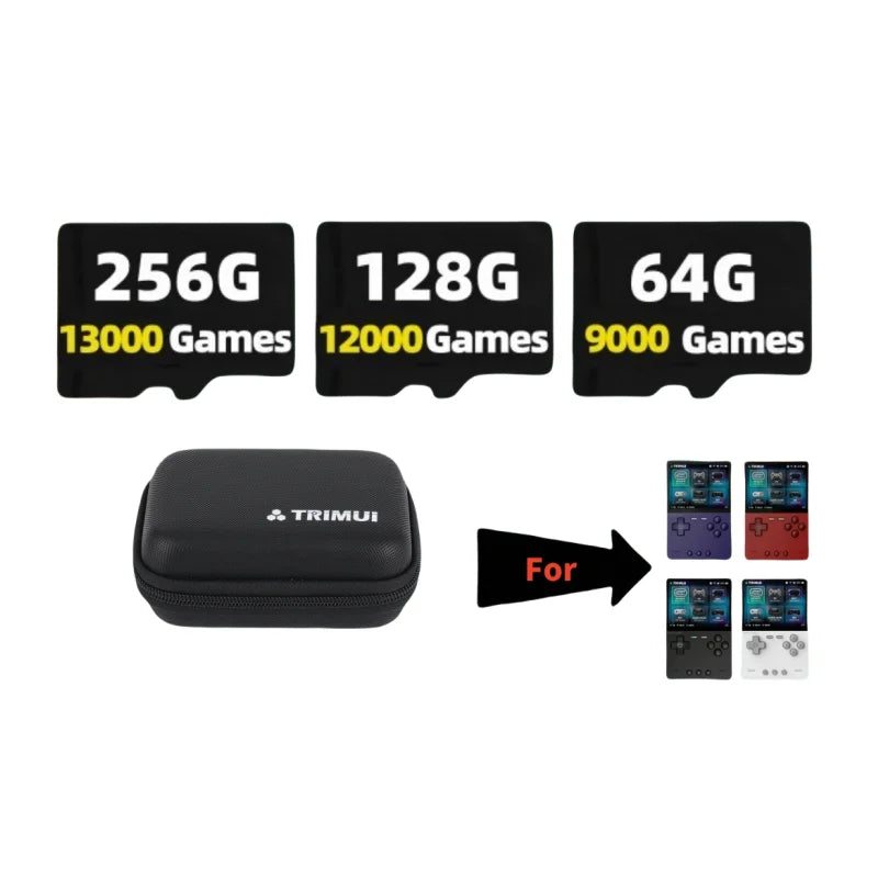 For TRIMUI BRICK TF Card Memory Card Handheld Game Console Pre-install Plug&Play Retro Game Card Handheld Game Memory Card Gift