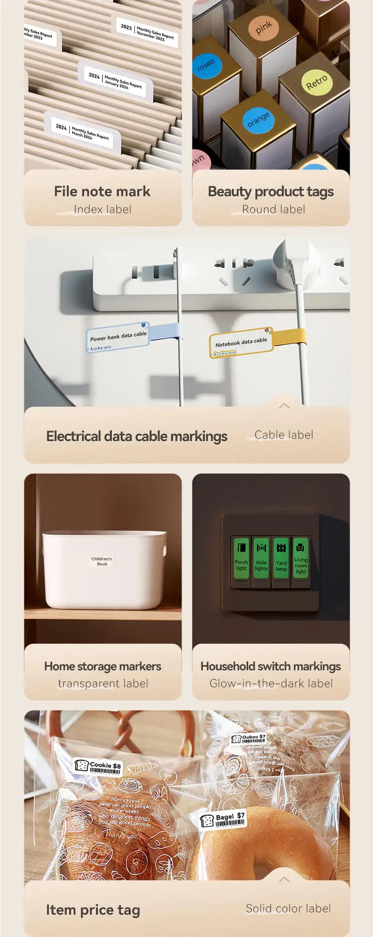 Niimbot 300 DPI High Definition Label Printer Upgraded D11 Wireless Thermal Label Maker Self-Adhesive Labeling Machine