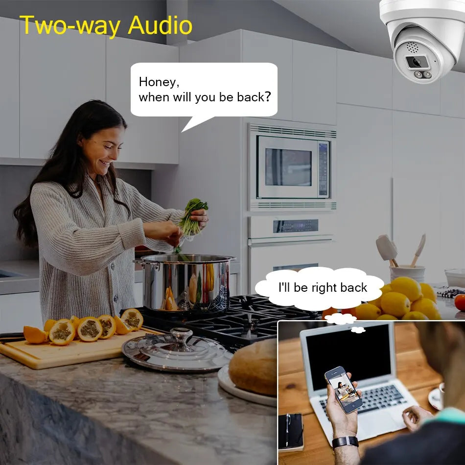 Hikvision Compatible 4K 8MP ColorVu IP Camera Built in audio SD Card slot Surveillance Network Camera Plug&Play HIK NVR