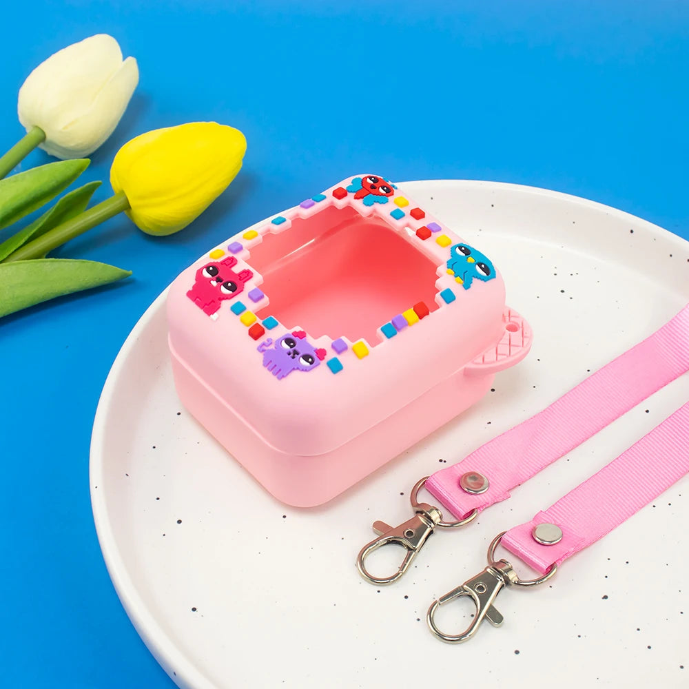 Protective Case For Bitzee Digital Pet Soft Silicone Protective Cover With Lanyard Dustproof Carrying Case Bag Accessories