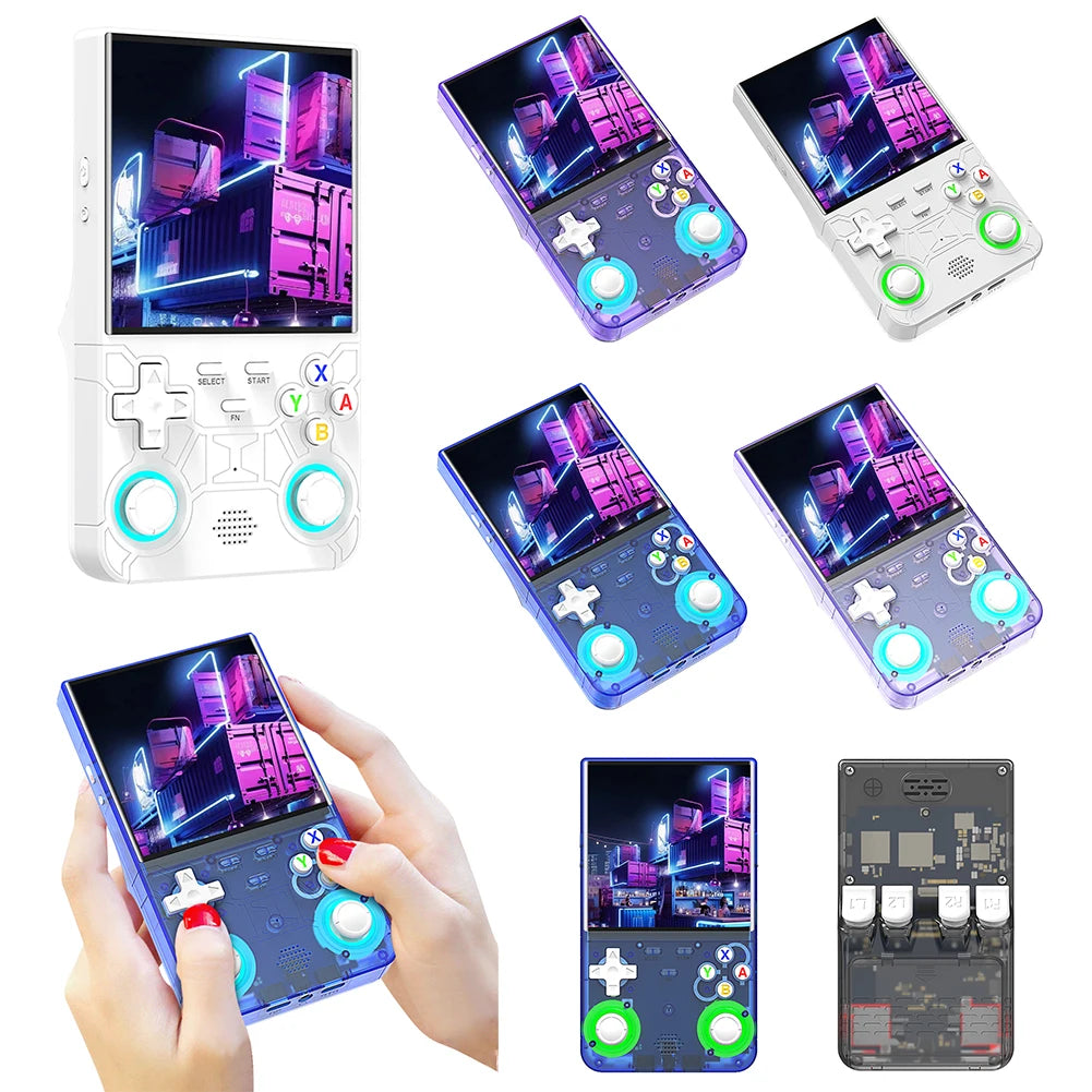 R36 Ultra Retro Handheld Game Console 4.0 Inch IPS Screen Portable Video Game Player Portable Pocket Video Player Gift for Kids