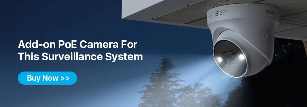 ZOSI 32CH 4K PoE Security Camera System 4TB Face/Person/Vehicle Detect 16 Port 32CH CCTV NVR Dual-Disk 8MP Surveillance IP Cams