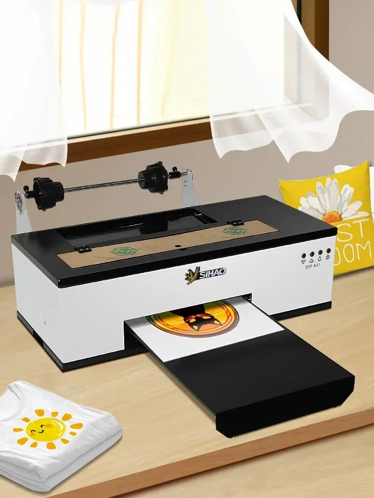 SIHAO A3 L1800 DTF Printer & Oven Combo Kit, DTF Transfer Film Heat Press for T-Shirt/Clothes/Hoodie/Shoes Custom Printing