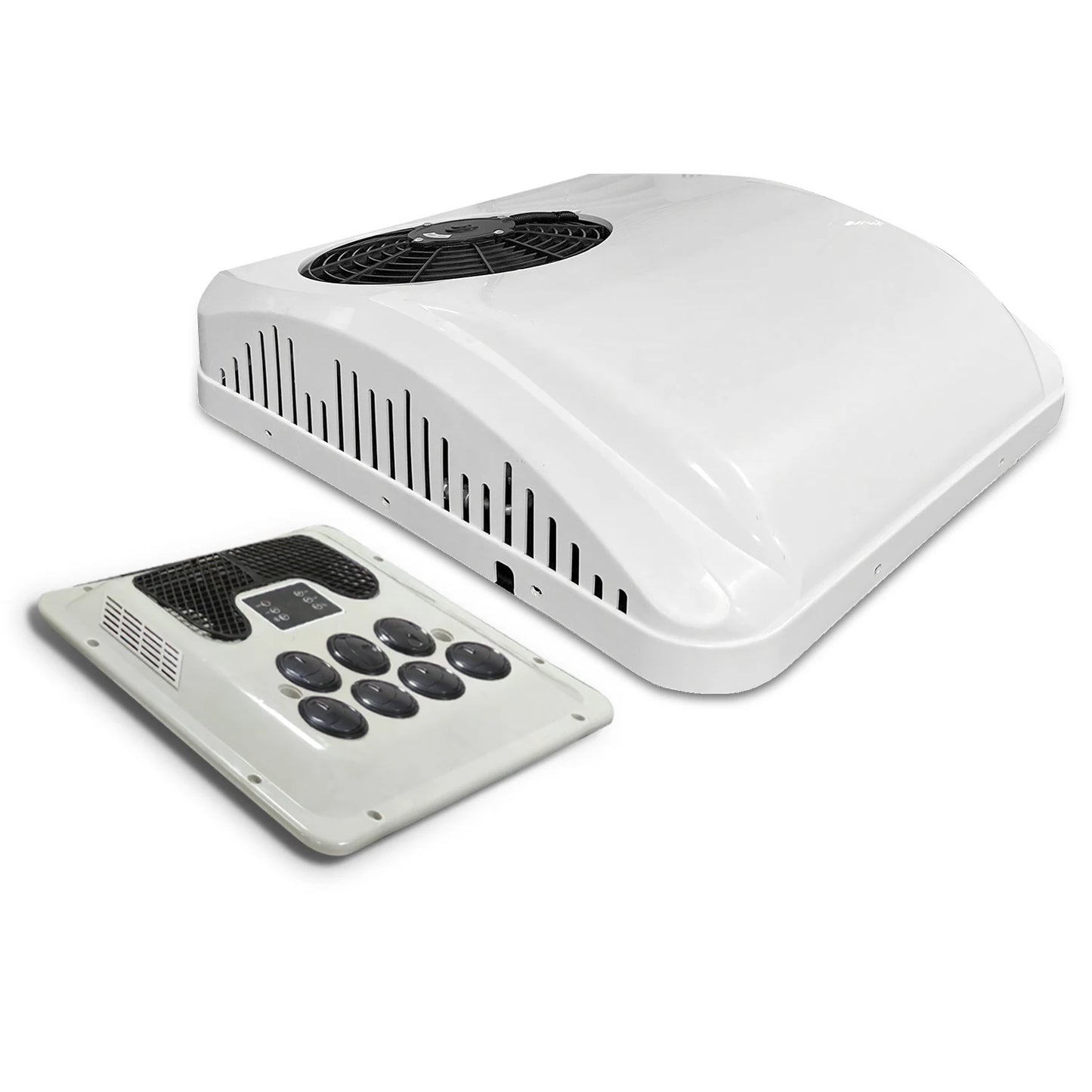 Treeligo New Electric RV 12V 24V Heat&Cool roof Air Conditioner RV Rooftop Car Parking ac For Truck Camper Van Caravan Motorhome