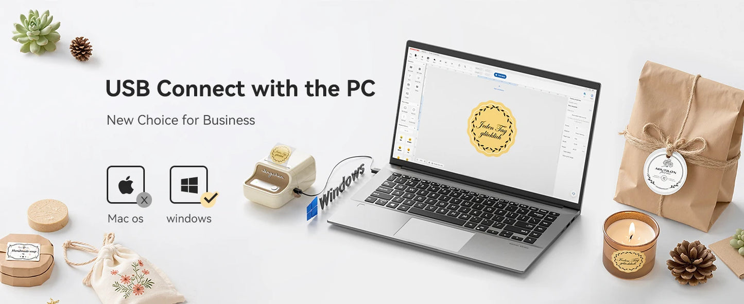 Niimbot B21 Thermal Label Maker Pocket Self-adhesive Paper Printer 20-50mm Print Width Label Machine for Business Home Office