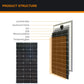 Rigid 1000W 600W 500W Solar Panel Photovoltaic Module 400W 300W 200W 100W 19.8V Monocrystalline Solar Panels Battery Charger