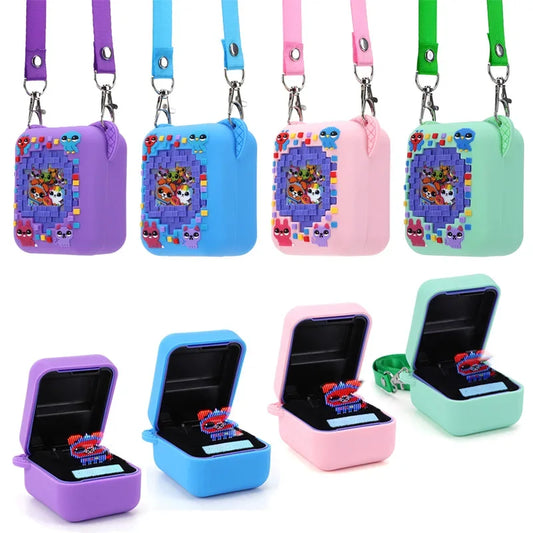 Protective Case For Bitzee Digital Pet Soft Silicone Protective Cover With Lanyard Dustproof Carrying Case Bag Accessories