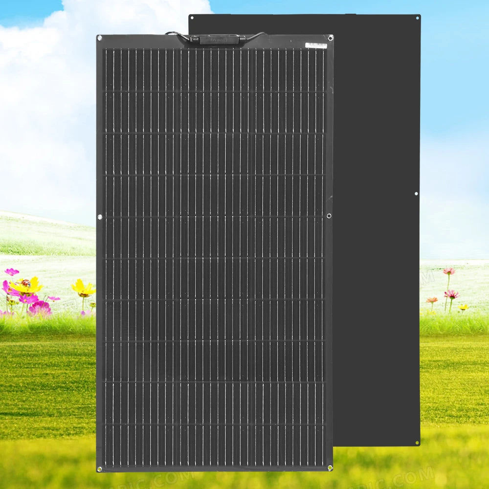 WUZECK 1pcs ~10 pcs Flexible rechargeable solar panel battery 100W High Efficiency Cell (100W, 200W, 300W ,400W,500W 1000W)