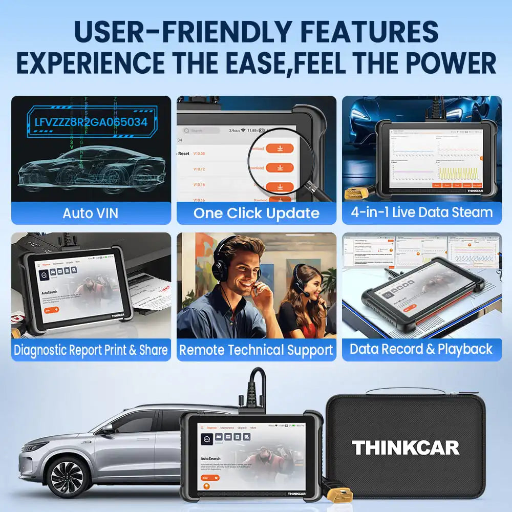 THINKCAR THINKSCAN 689 Professional Car Diagnostic Tools CANFD DOIP Bi-directional ECU Coding 34 Reset Full System Obd2 Scanner