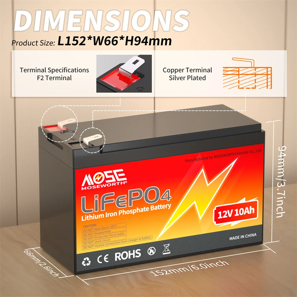 LiFePO4 Lithium Battery 12V 24V 36V 48V 100Ah 200Ah 300Ah 50Ah Built in BMS Deep Cycle Rechargeable Batteries for Trolling Motor