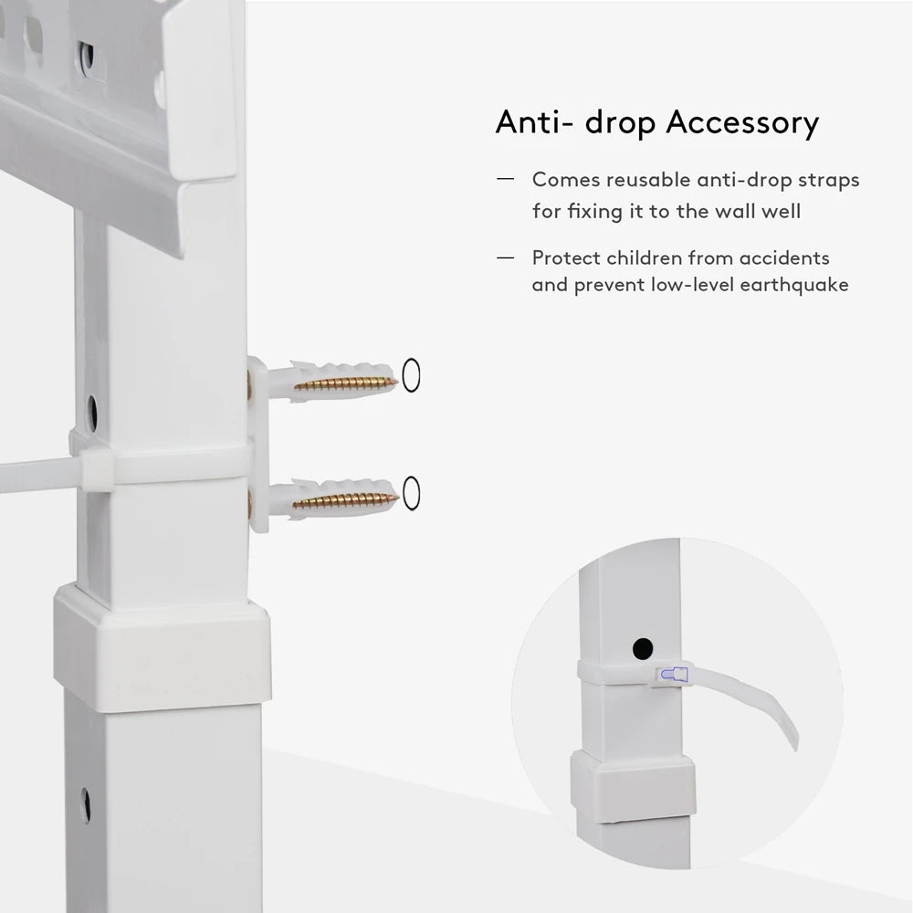 UNHO Mobile TV stand Stand with Height Adjustable  for TV Compatible 32-85 inch Panel LED LCD Screens Punch-free installation
