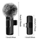 K60 NEW Wireless Lavalier Microphone Audio Video Recording Mini Mic For iPhone Android Laptop Gaming Mobile Phone Microphone
