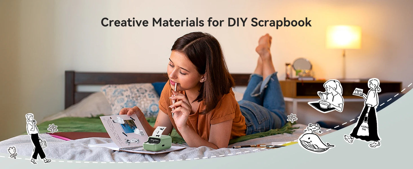 Niimbot B21 Thermal Label Maker Pocket Self-adhesive Paper Printer 20-50mm Print Width Label Machine for Business Home Office