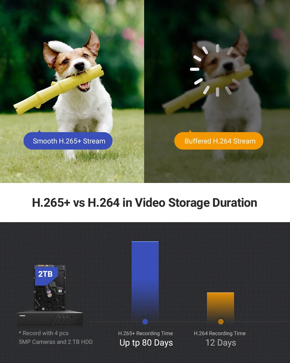 ANNKE 5MP FHD POE Network Video Security System H.265+ 6MP NVR With 5MP Weatherproof Surveillance POE Cameras Audio in Ip Camera