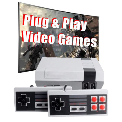 Retro Game Console, Mini Video Game System, Built-in 620 Classic Games, Plug-and-Play TV Game Console with AV Output Port