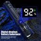 High Strong Power Led Flashlights 2000LM Tactical Torch with Display Light USB Charging Camping Fishing Emergency Zoom Lantern