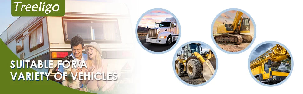 Treeligo12V Cooling Roof Air Conditioner Electric Cool RV Rooftop Parking AC Unit for Truck Camper Van Caravans Motor home