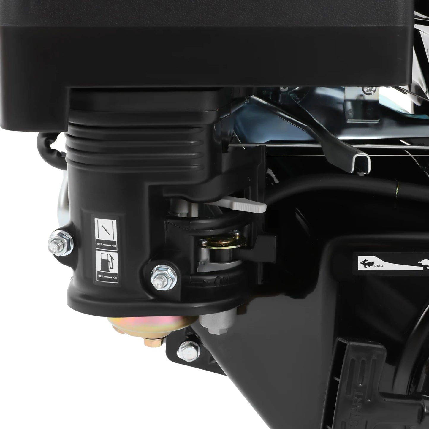 Black 420CC 4-Stroke 15HP Gasoline Motor Engine Single Cylinder Motor Air Cooling System