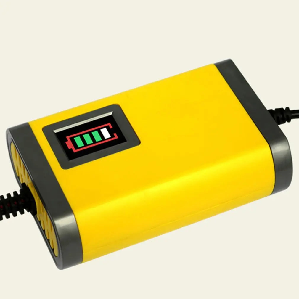 12V 2A Full Automatic Smart Car Battery Charger Lead Acid GEL Intelligent Motorcycle Charger with LCD Display