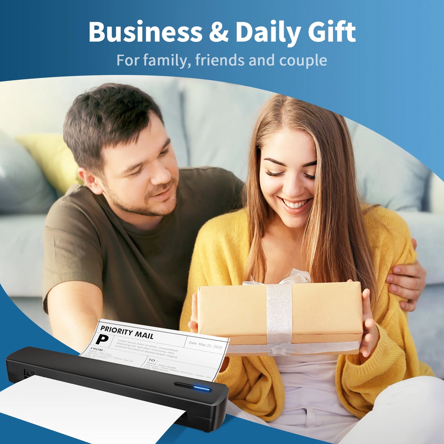 Thermal Printer Inkless Wireless A4 C80 300DPI 1500mAh BT Mobile Printing iOS/Android/Laptop For Tattoo Artists Enthusiasts