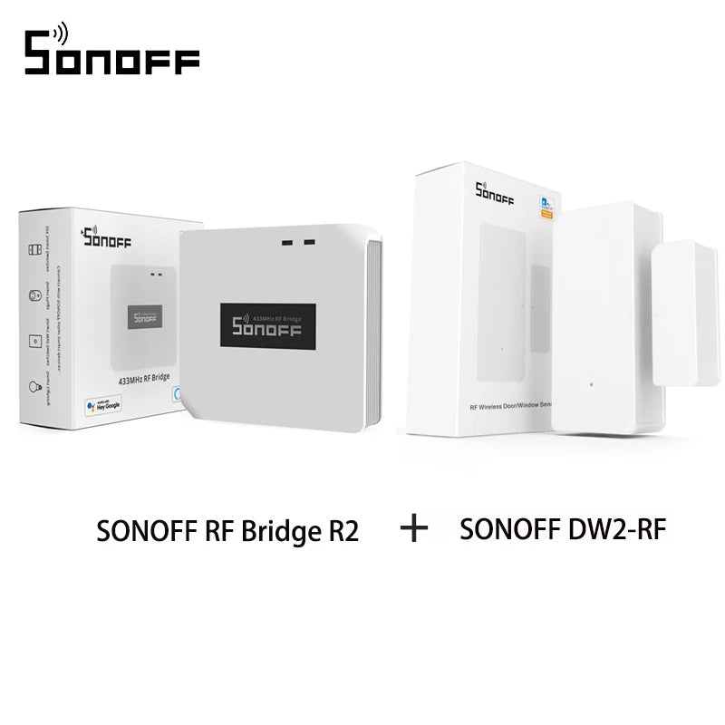 SONOFF RF Bridge R2 433MHz DW2 Door Window PIR3 Motion Sensor SONOFF RF Sensor Kit Works With eWeLink APP Google Home Alexa