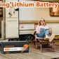 MHPOWOS 24V 100Ah LiFePo4 Battery 2560Wh Supports with BMS Lithium Iron Phosphate Cells Up to 15000 Cycles For Golf Cart Solar