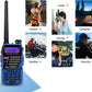 BAOFENG UV-5R+ Plus Two Way Radio, Long Range for Adults Rechargeable with Earpiece, Walkie Talkie，144-148 420-450MHz, Qualette