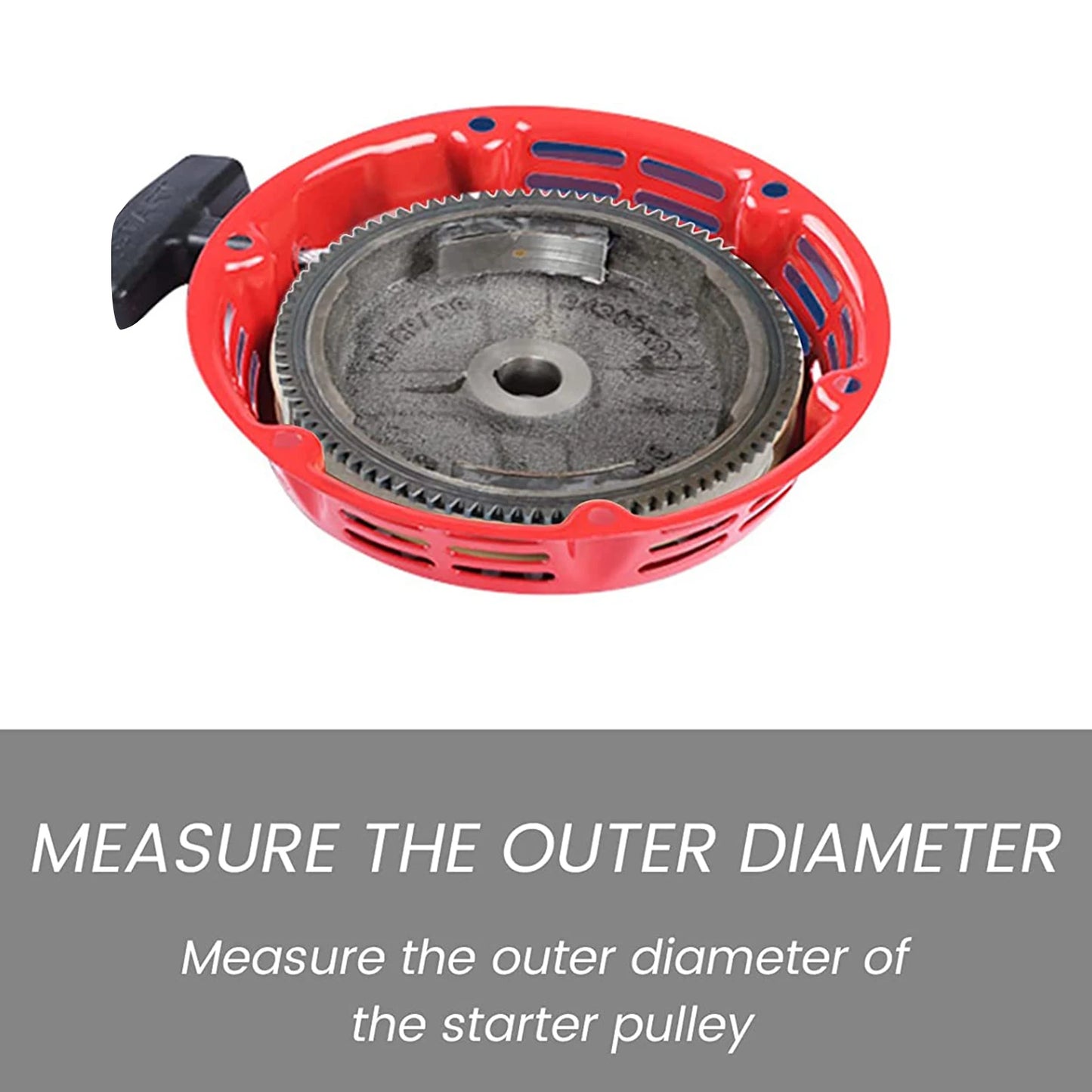 Electric Start Kit 5.5 / 6.5Hp Engine Starter 4 Stroke Ignition Kit Chicken Stick Engine Starter Flywheel For GX160 GX200