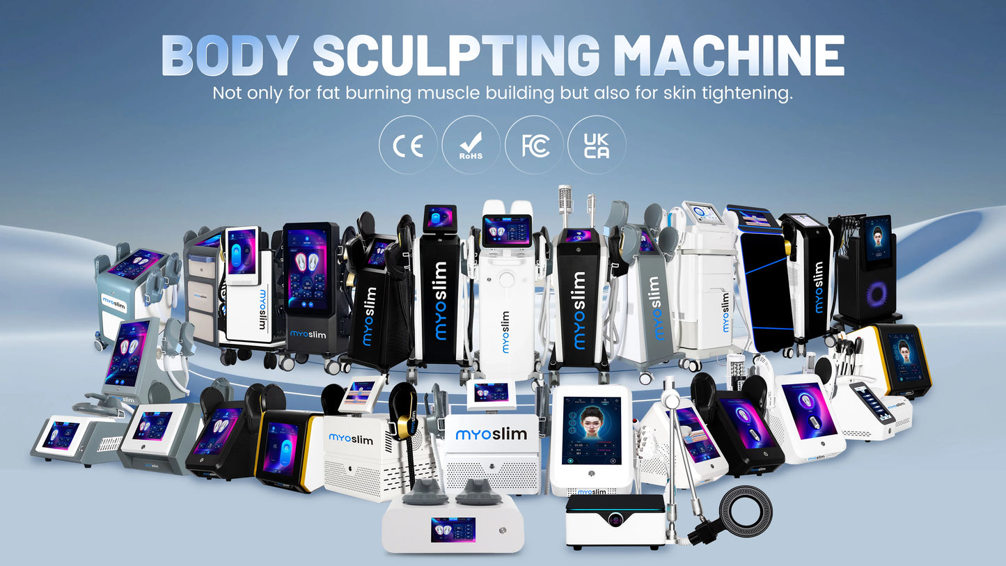 MYoslim Sculpt Machine 15Tesla 6500w EMS RF Fat Slimming Burning Muscle Stimulation Body Sculpting 15 Electromagnetic Therapy