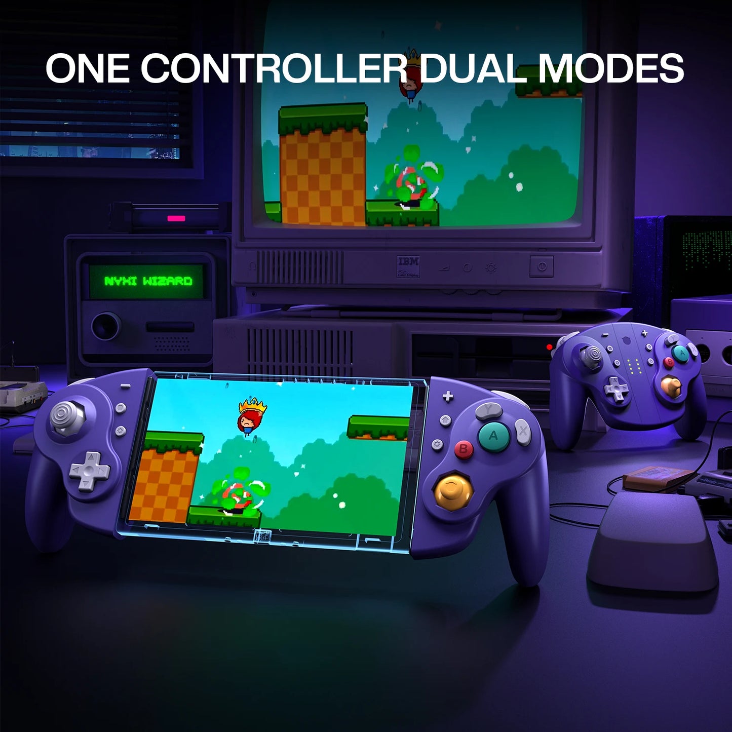 NYXI Wizard 2 Joypad Switch 2 Controller PC NGC, Hall Effect, NFC Function, 6-Gyro, Dual Vibration Purple Local Shipping