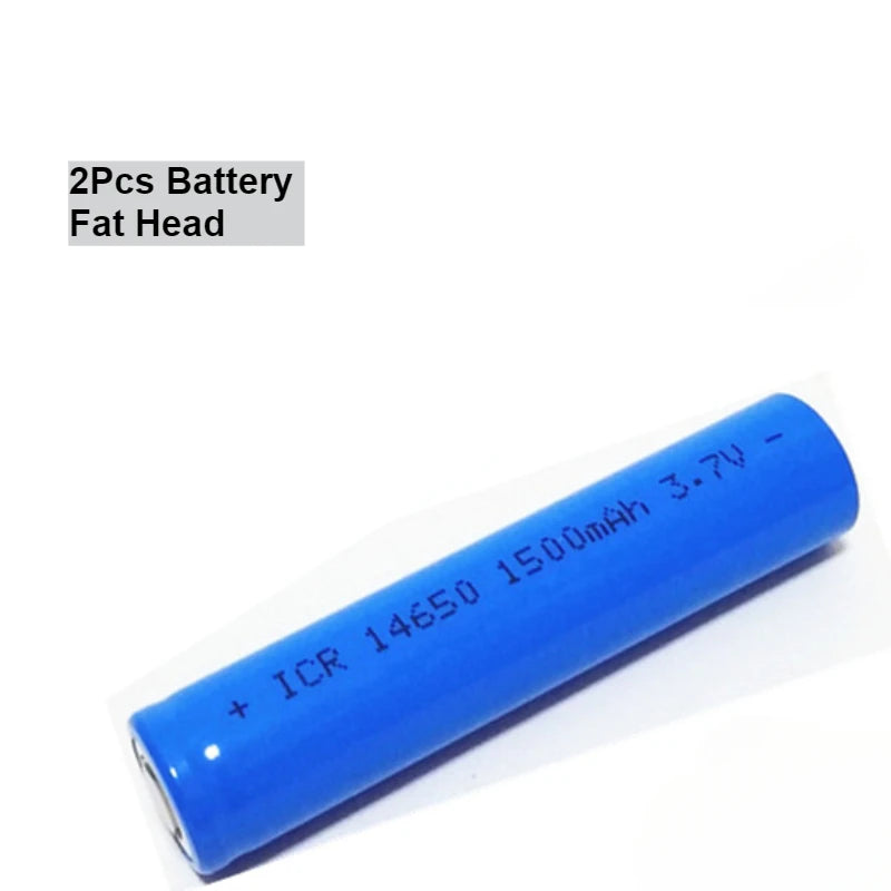 2pcs/lot 14650 3.7V 1500MAH Lithium Ion Li-ion Rechargeable Battery for Dental Desktop Walkie Talkie Battery with Nickel Sheet