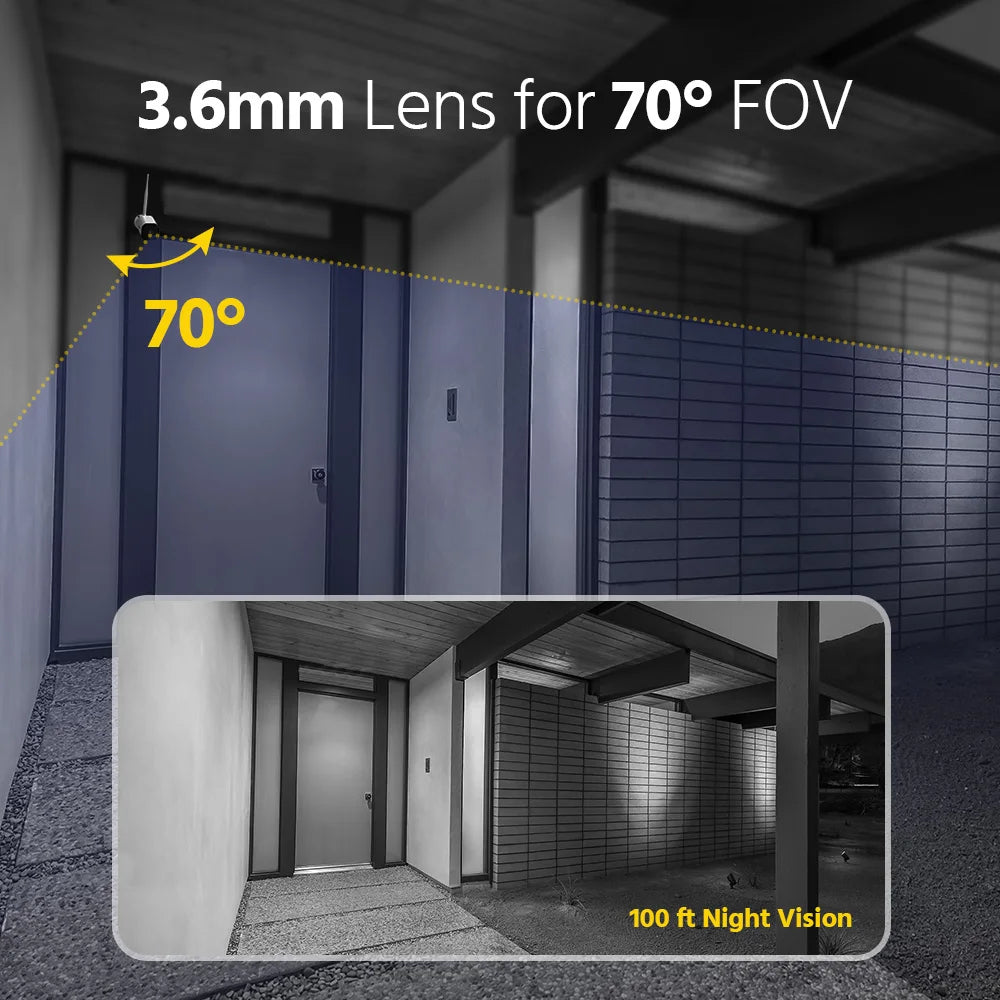 ANNKE 5MP WiFi CCTV System 10CH NVR Security Camera System Two Way Audio Outdoor Wireless IP Cameras Video Surveillance Kit