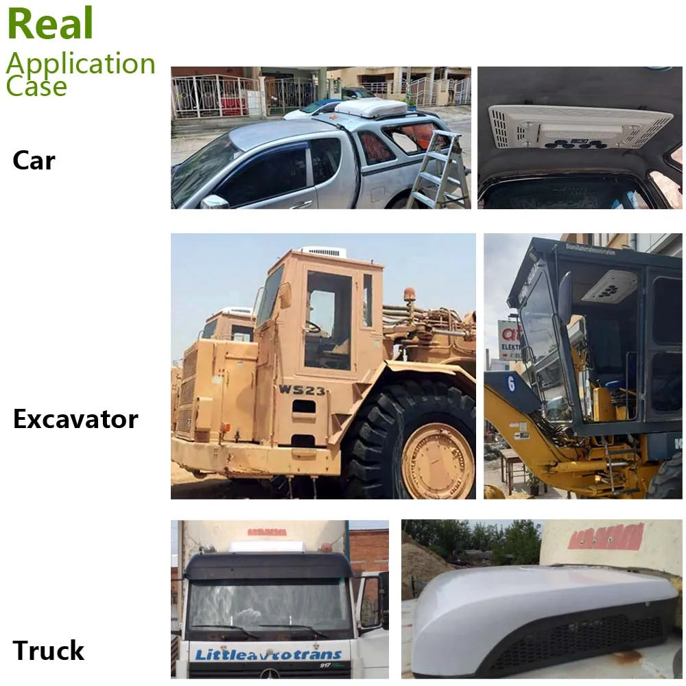 Treeligo New Electric RV 12V 24V Heat&Cool roof Air Conditioner RV Rooftop Car Parking ac For Truck Camper Van Caravan Motorhome