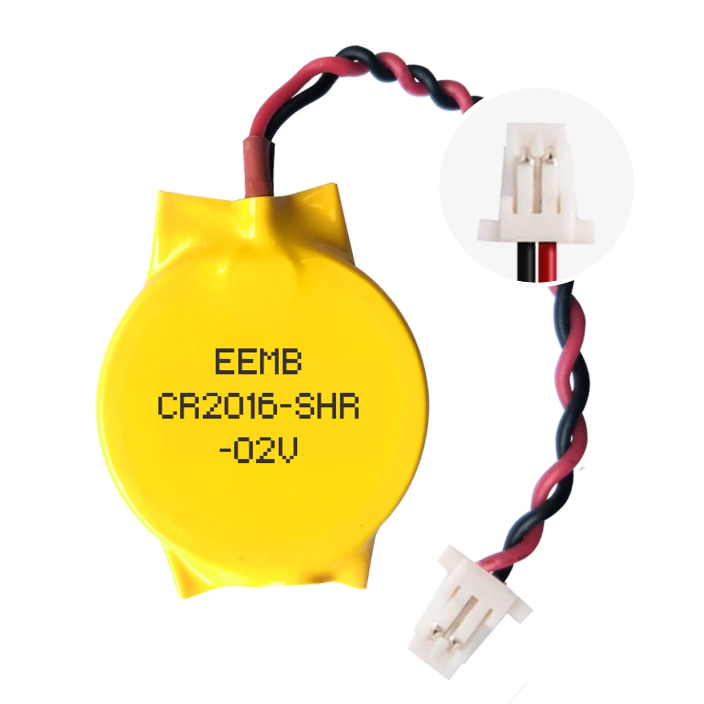 10PACK CMOS Battery EEMB 3V CR2016 Battery with SHR Plug Motherboard Laptop Replacement Battery for PC Computer