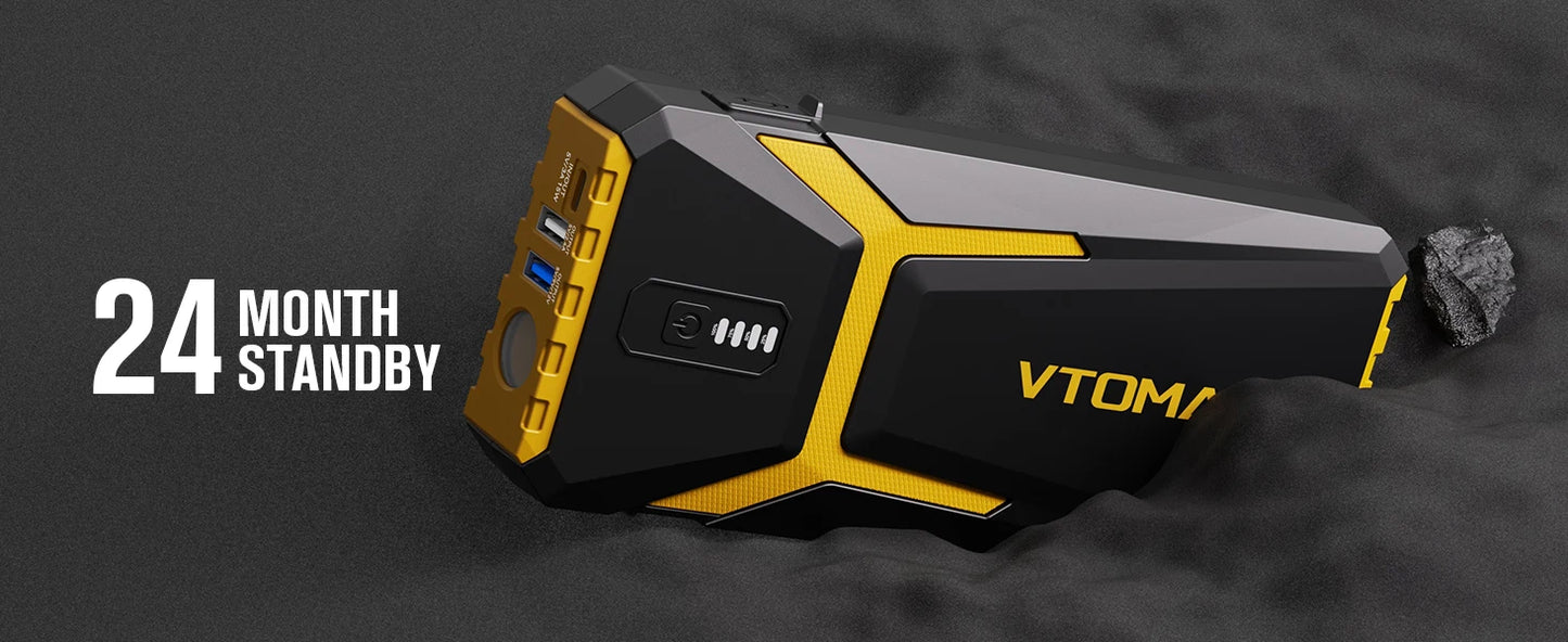VTOMAN 4500A Power Bank with Car Start Auto Start Portable Charger Jump Starter Power Station Car Battery Charger Booster