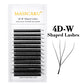 MASSCAKU 3D 4D 5D 6D 7D 8D 10D W Shaped Eyelash Natural Soft Lightweight Individual W Style Premade Fans Eyelashes Extensions