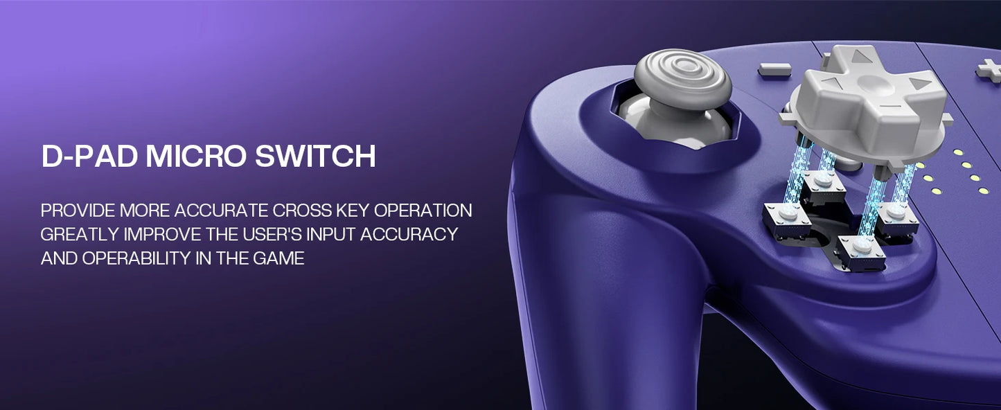NYXI Wizard 2 Joypad Switch 2 Controller PC NGC, Hall Effect, NFC Function, 6-Gyro, Dual Vibration Purple Local Shipping